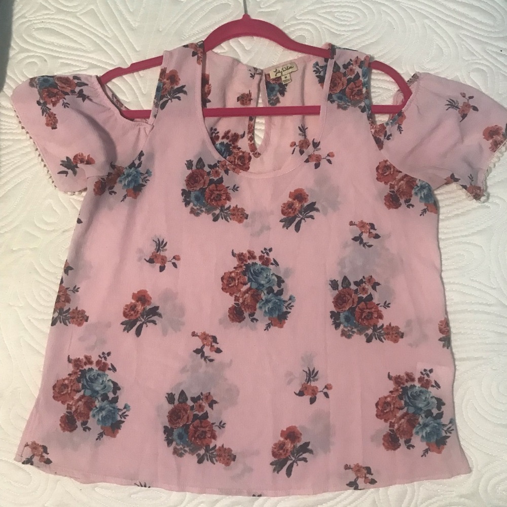 Pink Floral Blouse